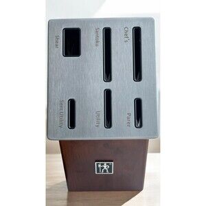 HENCKELS Dynamic Knife Block Set, 6 Pieces, Brown
